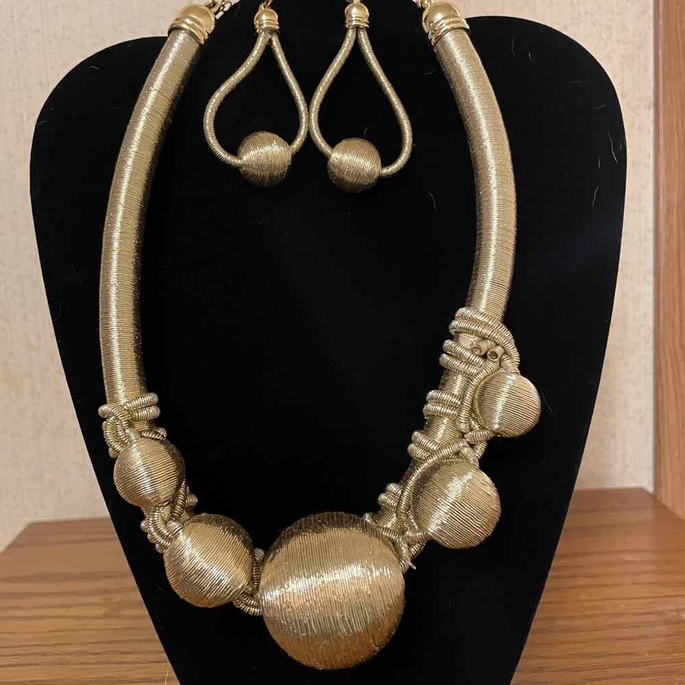 Necklace with matching earrings